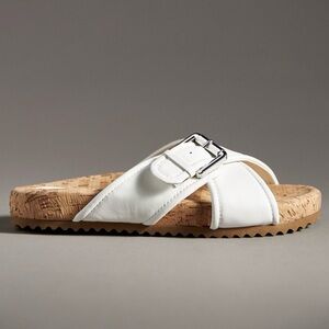 Schutz Nairobi Sporty Leather Slide Sandals